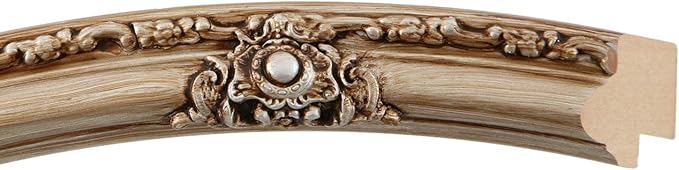 OVALCREST Oval Beveled Wall Mirror for Home Decor - Jefferson Style - Silver - 14x18 Outside Dimensions