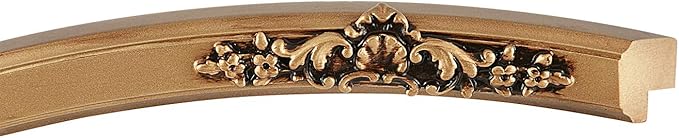 OVALCREST Oval Beveled Wall Mirror for Home Decor - Athena Style - Desert Gold - 26" x 22" Outside Dimensions