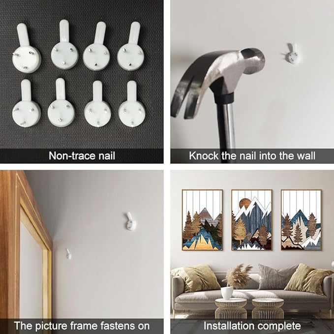 CHDITB Mountain Framed Canvas Wall Art Set of 3, 24"x36" Country Woodcut Style Wall Decor, Forest Nature Wilderness Wall Painting, Large Modern Art Prints for Living Room, Bedroom, Farmhouse, Office