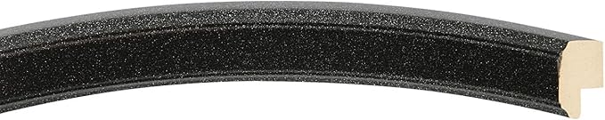 OVALCREST Oval Beveled Wall Mirror for Home Decor - Toronto Style - Black Silver - 22" x 18"