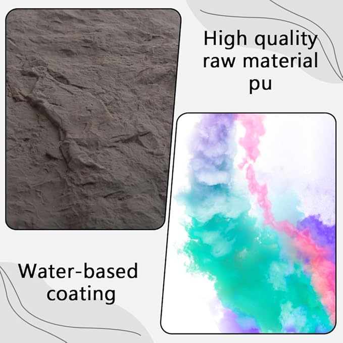 Modern 3D Wall Panels - Faux Stone Look, Waterproof PU Wainscoting for Interior Wall Decor - 4 Pack, 43.31 x 23.62 inches (Color Black Stone)