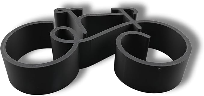 Bicycle & Cyclist Sculpture – Minimalist Decorative Accent for Cycling Enthusiasts & Modern Home Decor | Collectible Design (Urban Cruiser Matte Black)