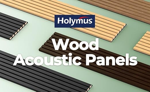 4 PCS Wood Slat Acoustic Panels for Stylish Decor and Noise Reduction(Sample Pack of Oak, Walnut Oak, Walnut, Matte Grey)
