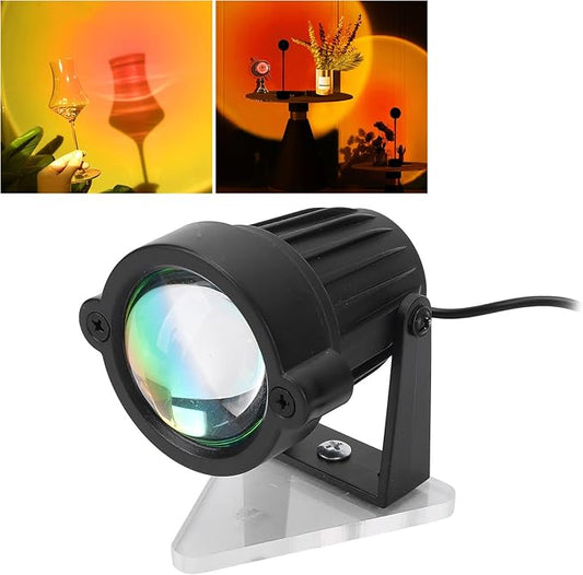Topyond Sunset Projection Lamp, Multi Color Rainbow Projector, LED Visual Light, Fun Nightlight for Bedroom, Living Room, Romantic Octopus Design, Relaxing Atmosphere for Home