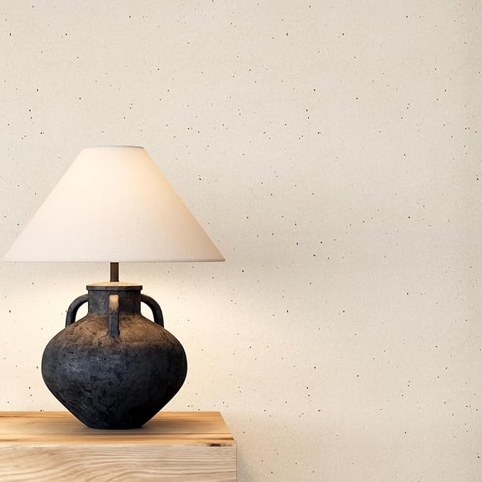 Natural White Wallpaper Grasscloth Textured Peel and Stick Wall Fabric&Wallpaper Self-Adhesive Wall Fabric&Wallpaper Removabl Easy to Clean for Bedroom,Living Room , Office.(16.5"x236.2") 2001