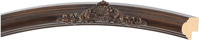 OVALCREST Oval Beveled Wall Mirror for Home Decor - Contessa Style - Rubbed Bronze - 22" x 18"