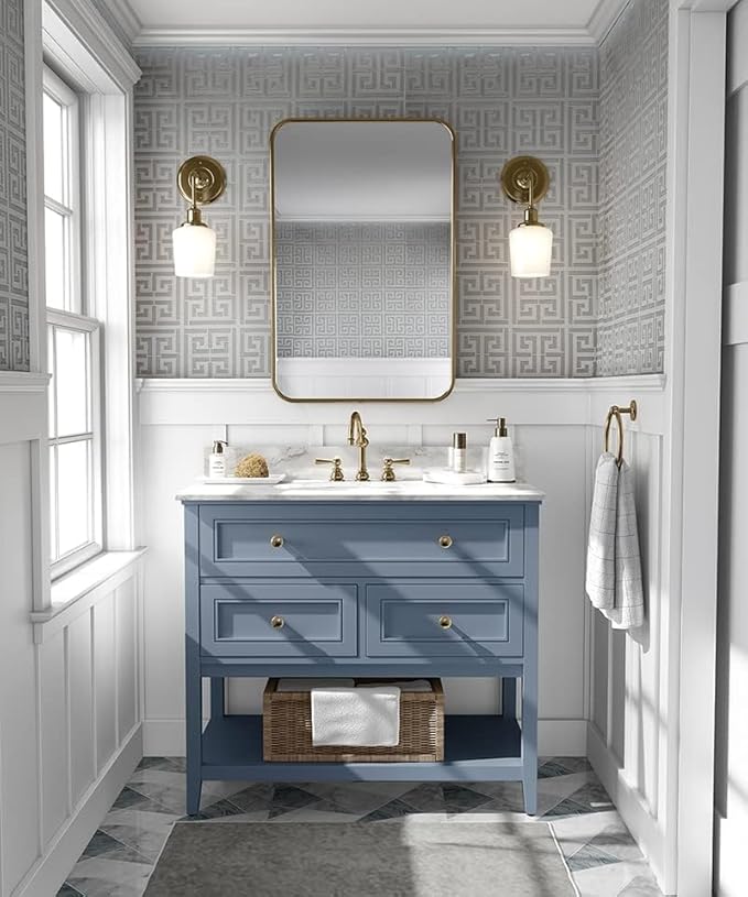 17.7"x236.0"Greek Key Peel and Stick Wallpaper Modern Classic Geometric Trellis Self Adhesive Wallpaper Silver/White Textured Vinyl Contact Paper Washable