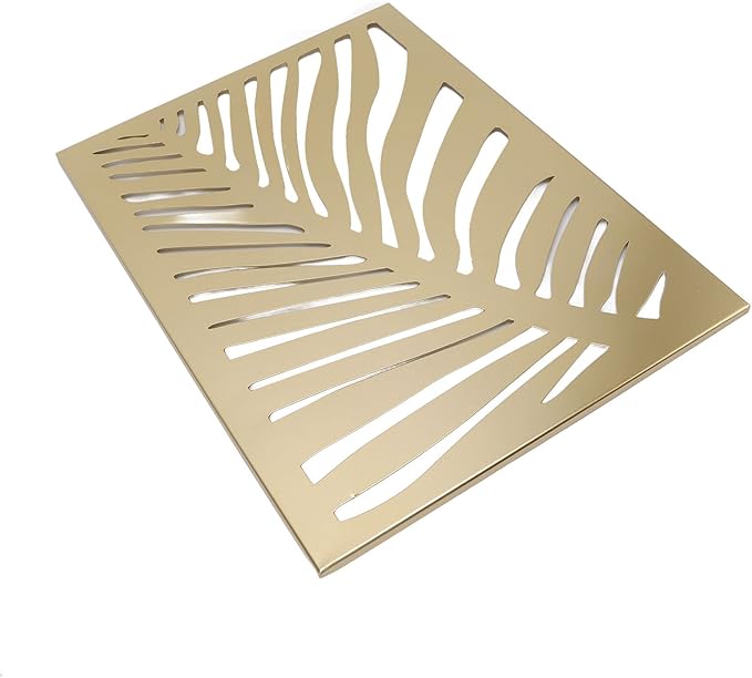 Baxnore Gold Palm Leaves Wall Decor Modern Minimalist Hollow Metal Wall Art Sculpture for Livingroom Office Bedroom Premium Iron Material 60x45cm 1950g