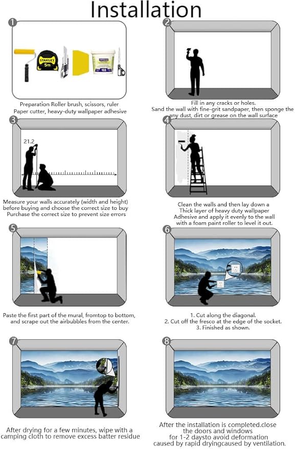 Large Wall Mural Birds Natural Landscape Wallpaper for Bedroom Living Room Rrestaurant