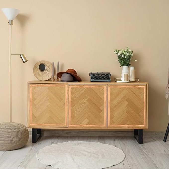 18 Pcs 3D Decorative Wood Trim Molding, 15.75inch Decorative Wood Molding Cute DIY Wall Molding Trim Unfinished Wave Wooden Line Trims Molding Decorative for Home Wall Cabinet Shelf Window Door