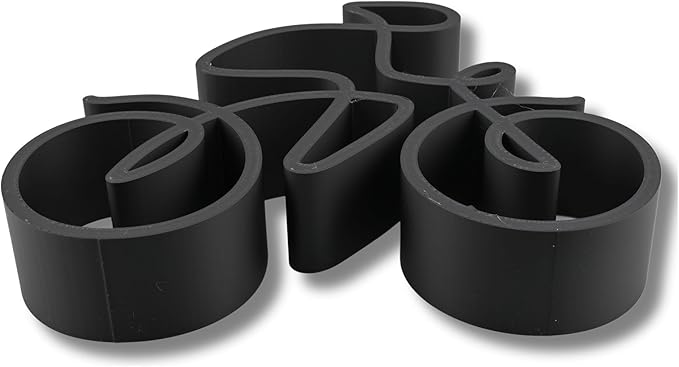 Bicycle & Cyclist Sculpture – Minimalist Decorative Accent for Cycling Enthusiasts & Modern Home Decor | Collectible Design (Road Cyclist Matte Black)