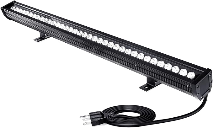 LED Wall Washer Light Bars Super Bright,54W 6000K Daylight White Outdoor LED Light Bar,IP67 Waterproof Heavy Duty Linear Strip Light for Landscape Church Ads Yard Building Lighting(6480 Lumen,40 Inch)