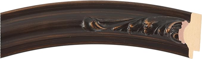 OVALCREST Oval Beveled Wall Mirror for Home Decor - Florence Style - Rubbed Bronze - 34" x 24"