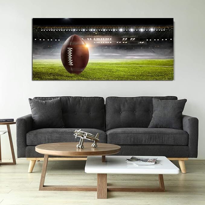 CHENOIL Football Sport Canvas wall Art Paintings Pictures Print Artwork for Home Office Kids Boys Room Decor-20 x40