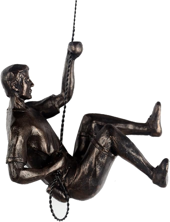 Climbing Men Wall Art Decor Sculpture,Nordic Modern Simplicity Decorative Wall Art, Climbing Man Sculptures,Home & Office Climber Gifts