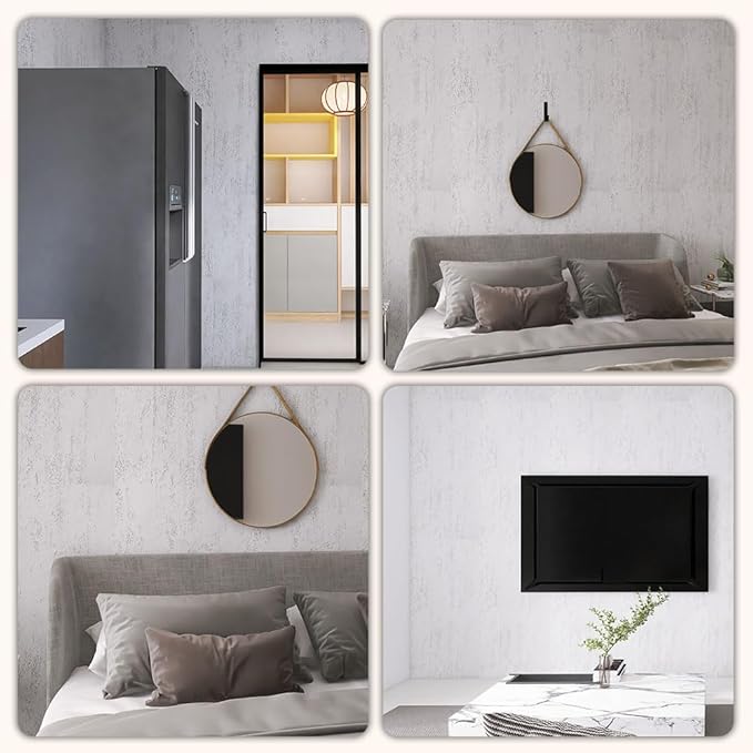 3D Wall Panels Faux Stone Wall Panel for Exterior/Interior Wall, MCM Walls Natural 4PCS 47.2"x23.6" / 30.94 sq ft (Travertine Stone White)