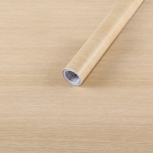 Arthome 17" x240"Peel and Stick Oak Wood Contact Paper Self-Adhesive Wall Paper,Decorative Vinyl Film for Countertop, Cabinets, Shelf, Drawer Liner,Easy to Clean Removable Wall Covering