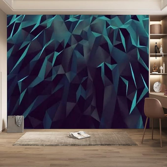 Solid Geometry Removable Self-Adhesive Mural, Classic Art Peel and Stick Wallpaper,for Kindergarten Bedroom Living Room Kids Room Tv Sofa Background Wall,78.7" W x55.2 H