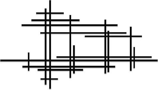 Modern Abstract Metal Wall Art, Mid Century Wall Decor, Luxury Style Decorations, Modern Minimalist Wall Sculpture, Metal Line Art for Home, Geometric Artwork, Large Above Bed Decor, Housewarming Gift