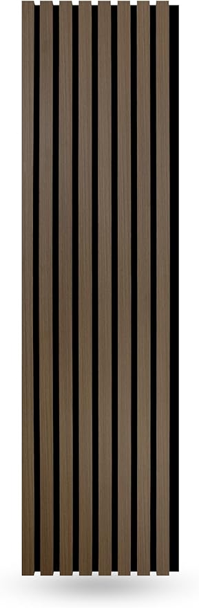 2 Pack – 94” x 12.6” 3D Acoustic Slat Wood Wall Panels | Soundproof Decorative Wall & Ceiling Panels | Modern Noise-Reducing Acoustic Paneling for Home, Office & Studio (Driftwood)
