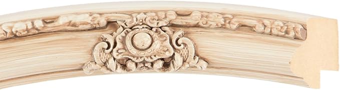 OVALCREST Oval Beveled Wall Mirror for Home Decor - Jefferson Style - Antique White - 32x42 Outside Dimensions