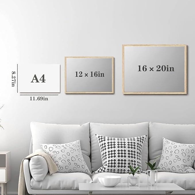 KISSFOX Retro WAVES Surf OAK Wood Framed Wall Art Farmhouse Coastal Typography Canvas Art Prints Rustic Southwestern Pictures Wall Decor Modern Mid Century Artwork For Gallery Entryway Living Room