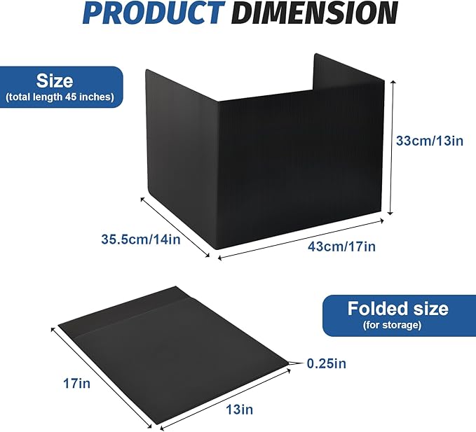 12 Pack Desk Dividers for Students,3-Fold Privacy Screens,Testing Dividers for Classroom Waterproof,Plastic Easy Clean Privacy Shields for Student Includes Extra Labels