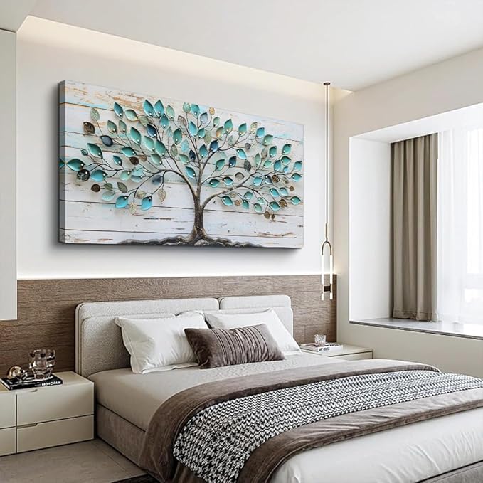 MHARTK66 30 X 60 Wall Art For Living Room Abstract Wall Decor For Bedroom Large Wall Art Canvas Prints Tree Landscape Picture Framed Artwork For Walls Office Paintings Modern Decorations For Home