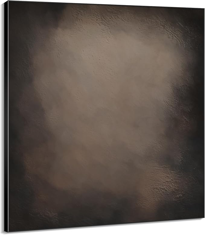 72"x72" XL Framed Wall Art - Dark Rustic Grunge Abstract Industrial (Frame Assembly Required)