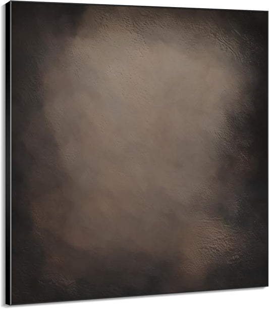 72"x72" XL Framed Wall Art - Dark Rustic Grunge Abstract Industrial (Frame Assembly Required)