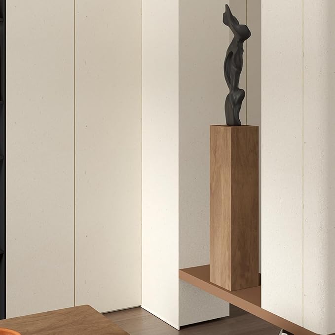 Natural White Wallpaper Grasscloth Textured Peel and Stick Wall Fabric&Wallpaper Self-Adhesive Wall Fabric&Wallpaper Removabl Easy to Clean for Bedroom,Living Room , Office. (16.5"x236.2") 1001