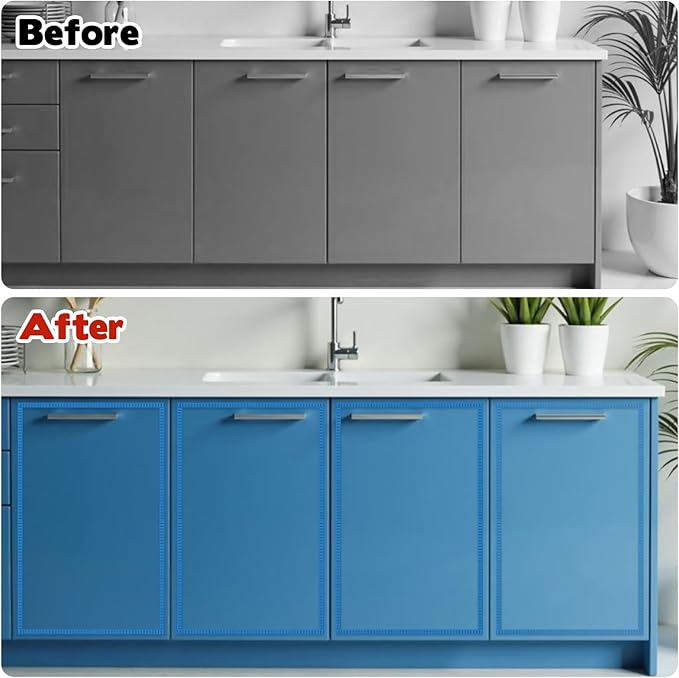 18 Pcs 3D Decorative Wood Trim Molding, 15.75inch Decorative Wood Molding Cute DIY Wall Molding Trim Unfinished Wave Wooden Line Trims Molding Decorative for Home Wall Cabinet Shelf Window Door