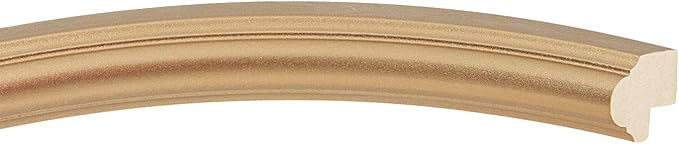 OVALCREST Oval Beveled Wall Mirror for Home Decor - Saratoga Style - Gold Spray - 18x22 Outside Dimensions