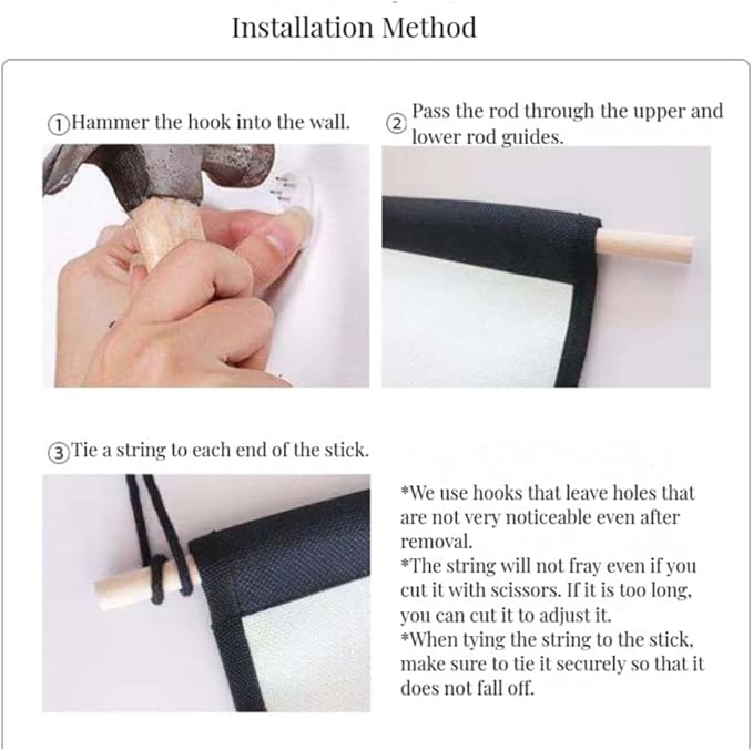 Japanese Hanging Scroll Wall Art Vertical Tapestry - W15.7xH47.2" - Feng Shui & Lucky Symbols for Home, Office Decor - HD Print- Bamboo | CTT-14