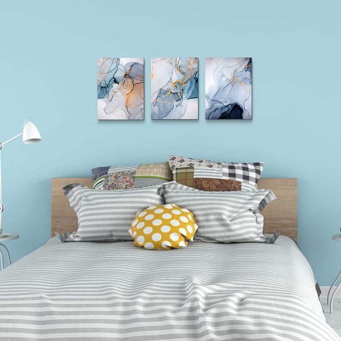 Canvas Wall Art For Living Room Abstract Wall Decor For Bedroom Modern Office Wall Decorations Ink Paintings Fashion Abstract Pictures Artwork Bathroom Canvas Art Prints Kitchen Home Decor 3 Piece
