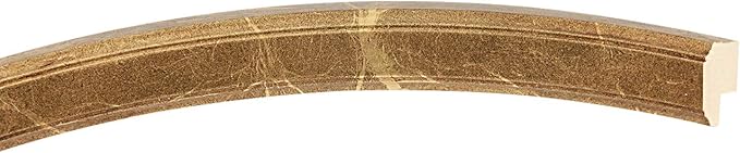 OVALCREST Oval Beveled Wall Mirror for Home Decor - Toronto Style - Champagne Gold - 26" x 20"