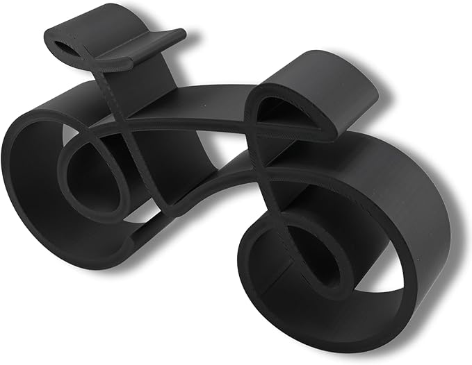 Bicycle & Cyclist Sculpture – Minimalist Decorative Accent for Cycling Enthusiasts & Modern Home Decor | Collectible Design (Road Bike Matte Black)