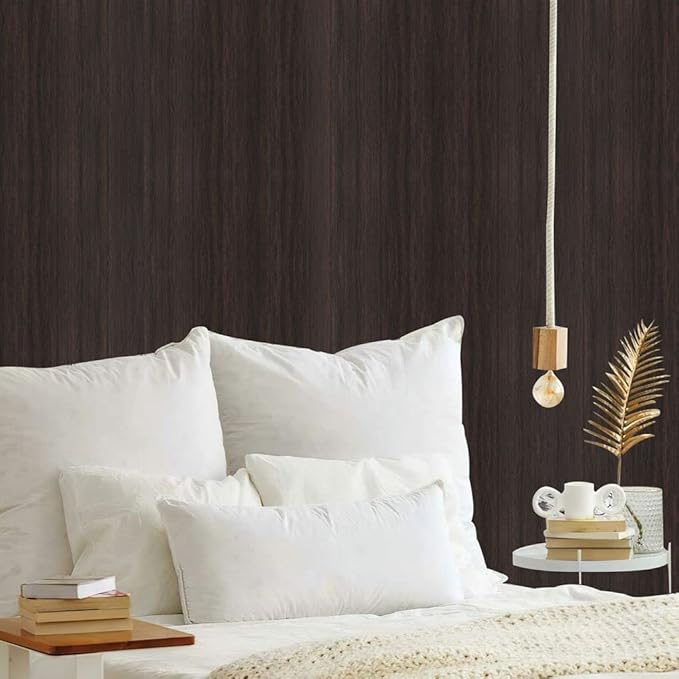 Arthome 23.6" x200''Peel and Stick Wood Contact Paper Self-Adhesive Brown Walnut Wallpaper,Decorative Vinyl Film for Countertop,Cabinets,Shelf,Drawer Liner,Easy to Clean Removable Wall Covering