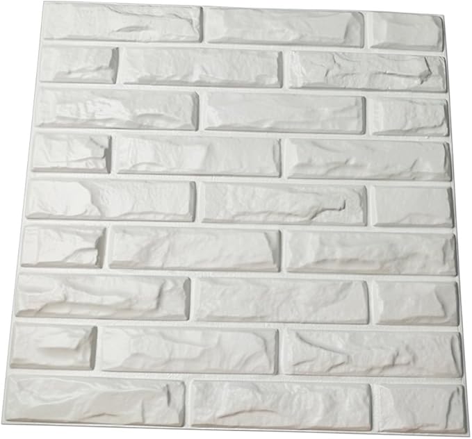 Art3d 19.7" x 19.7" (Pack Of 12) Wall Panel Brick, Red