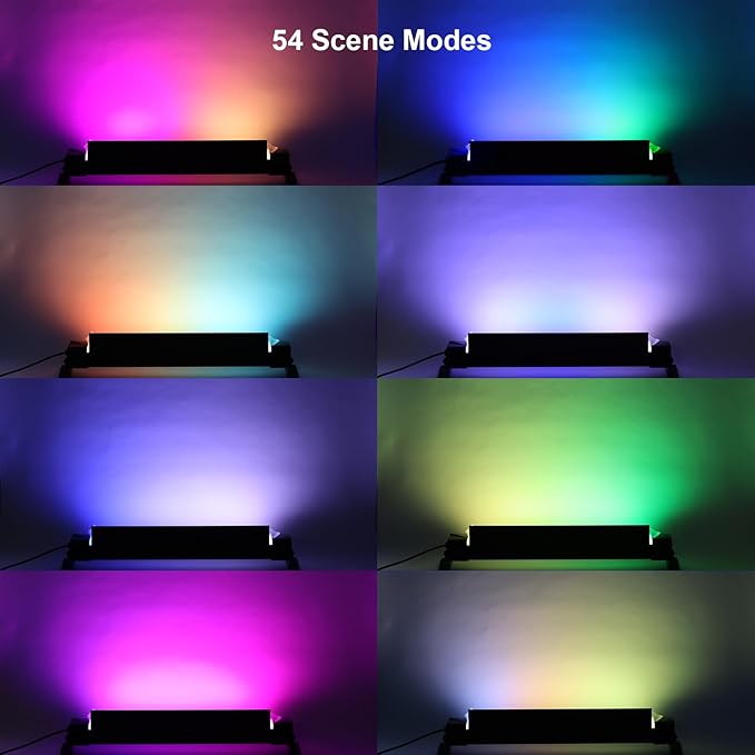 APPECK Wall Washer Light Bar 2 Pack, 30W RGBCW Stage Wash Light Bars, RGB Lights Bar, IP67 Waterproof & 16 Million Colors&Timing& Music Sync, for Commercial Lighting, Birthday Party, Garden Lighting