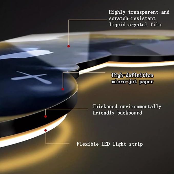 Large Feather Wall Hanging Sculpture Painting with LED Light,3D Wall Feather Sculptures Painting Hanging Wall Art with Led Light,for Hallway, Living Room(Type D,35x100cm/13.7x39.4in)