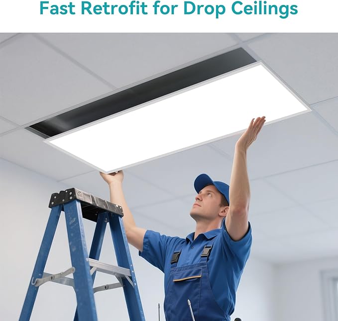 2x4 LED Flat Panel Light for Drop Ceiling, 18 Pack, 6600LM, 0-10V Dimmable, 4CCT 3000K/4000K/5000K/6000K, Selectable 40W/50W/60W, ETL Listed, 100-277V, 5-Year Warranty