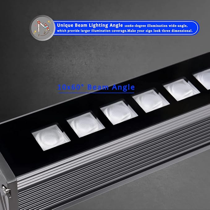 New Upgraded Wall Washer LED Lights 3.2ft/40 Linkable 108W RGBW Color Changing Wash Lights with RF Remote & Switch Control, 120V, 10x60° Beam Angle, Dimmable &Timing&11 Modes LED Light Bar