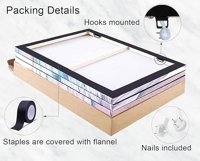 Biufo Seascape Canvas Wall Art Pictures Beach Ocean Print Painting Sea Artwork for Bedroom Living Room Office Wall Decor (X-Large)