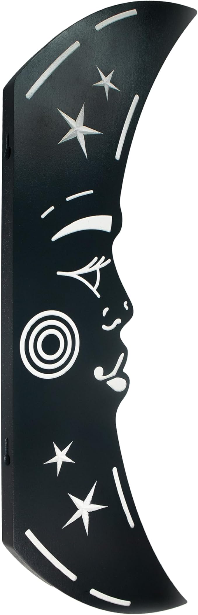 Craft and Plank 3D Floating Crescent Moon Wall Art for Aesthetic Home Decor with Modern Design | Handcrafted Wooden Sculpture | Black