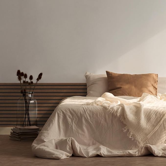 A.S. Création Wallpaper Wood Panels - Brown, Black - Striped Wood Wallpaper 395.99in x 27.56in Made in Germany - 391098