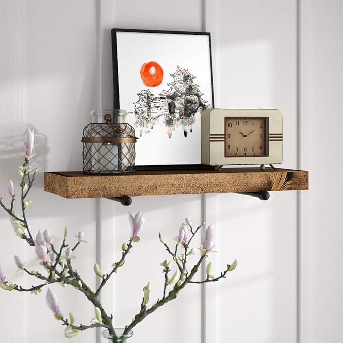 YUMKNOW Japanese Art Wall Decor - Unframed 8x10 Set of 4, Modern Minimalist Asian Oriental Decor for Living Room, Samurai Armor Warriors Prints Posters for Bedroom, Japan Red White Art Office Gifts