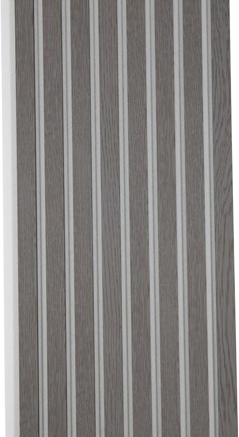94" x 12.6" 3D Acoustic Slat Wood Wall Panels | Modern Sound-Dampening & Eco-Friendly Design (2-Piece Set) (Silverwood Gray)