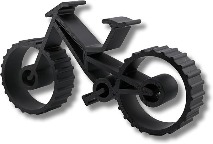 Bicycle & Cyclist Sculpture – Minimalist Decorative Accent for Cycling Enthusiasts & Modern Home Decor | Collectible Design (Downhill Mountain Bike Matte Black)