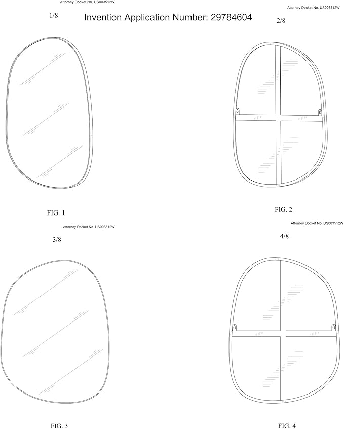 Asymmetrical Mirror for Wall Decor 17.5"*22.5", Modern Brass Framed Wall Mirror for Living Room Bathroom Bedroom Entryway ELE-STOU-0066G